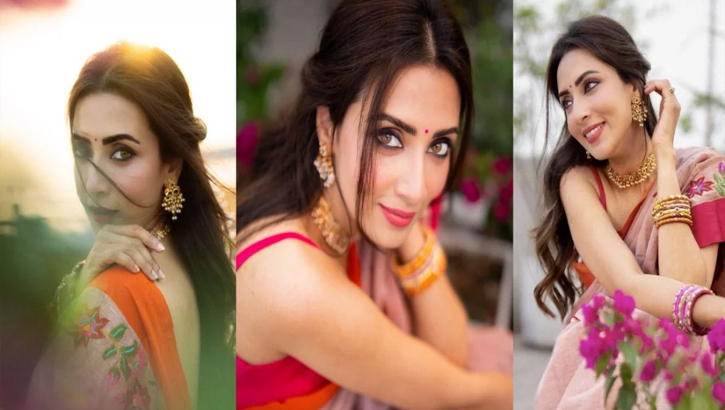 নববর্ষে বাঙালি সাজে মুগ্ধতা ছড়ালেন বিদ্যা সিনহা মিম